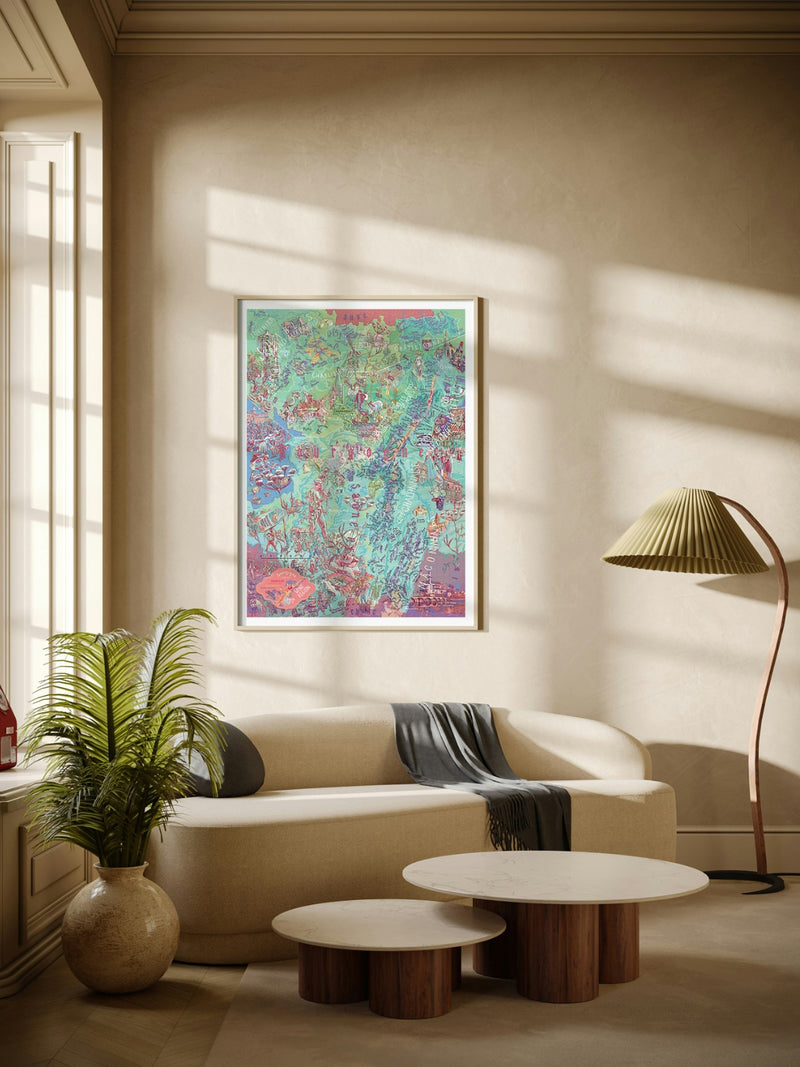 Bourgogne Wine Poster