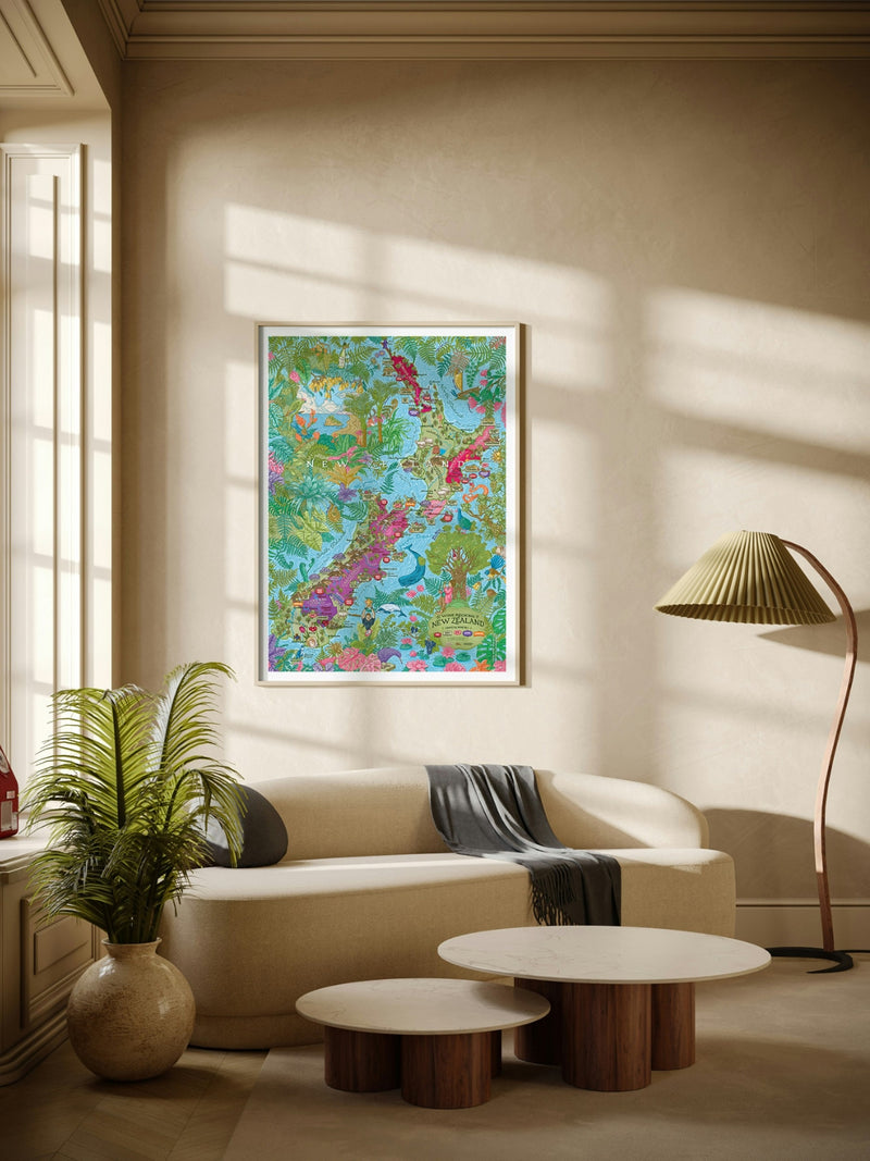 New Zealand Wine Poster