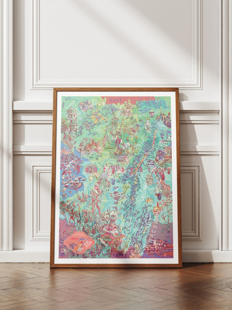 Bourgogne Wine Poster