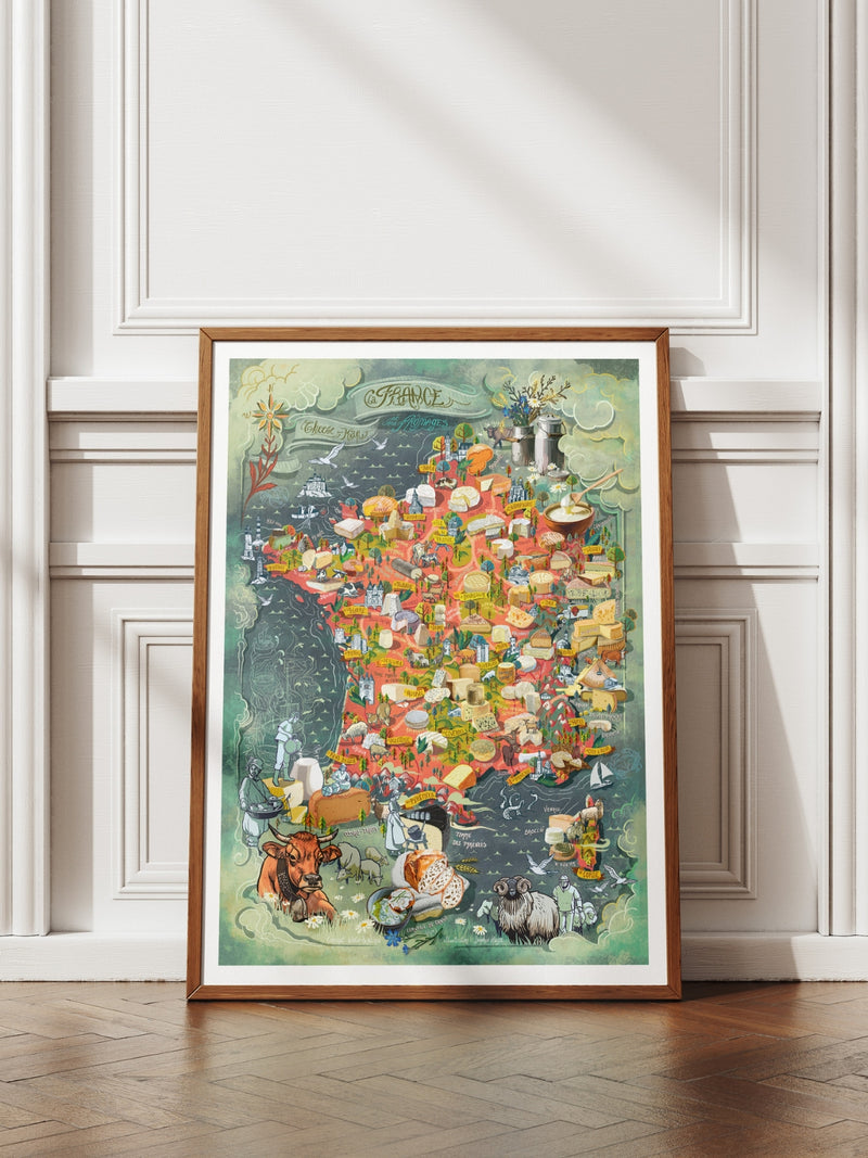 France Cheese Poster