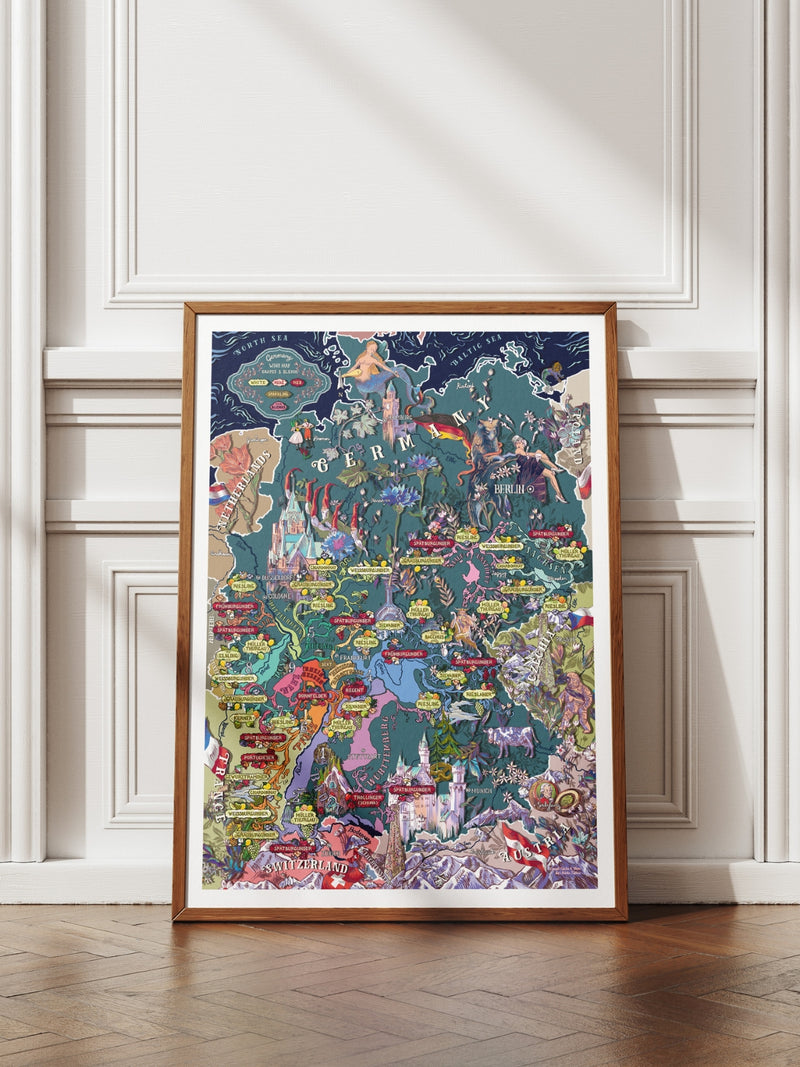 Germany Wine Poster