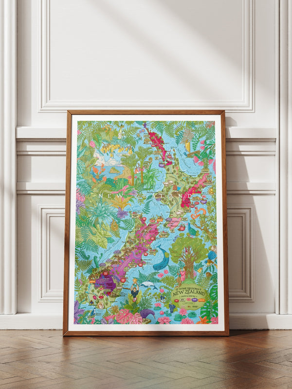 New Zealand Wine Poster