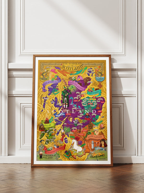 Scotland Whisky Poster