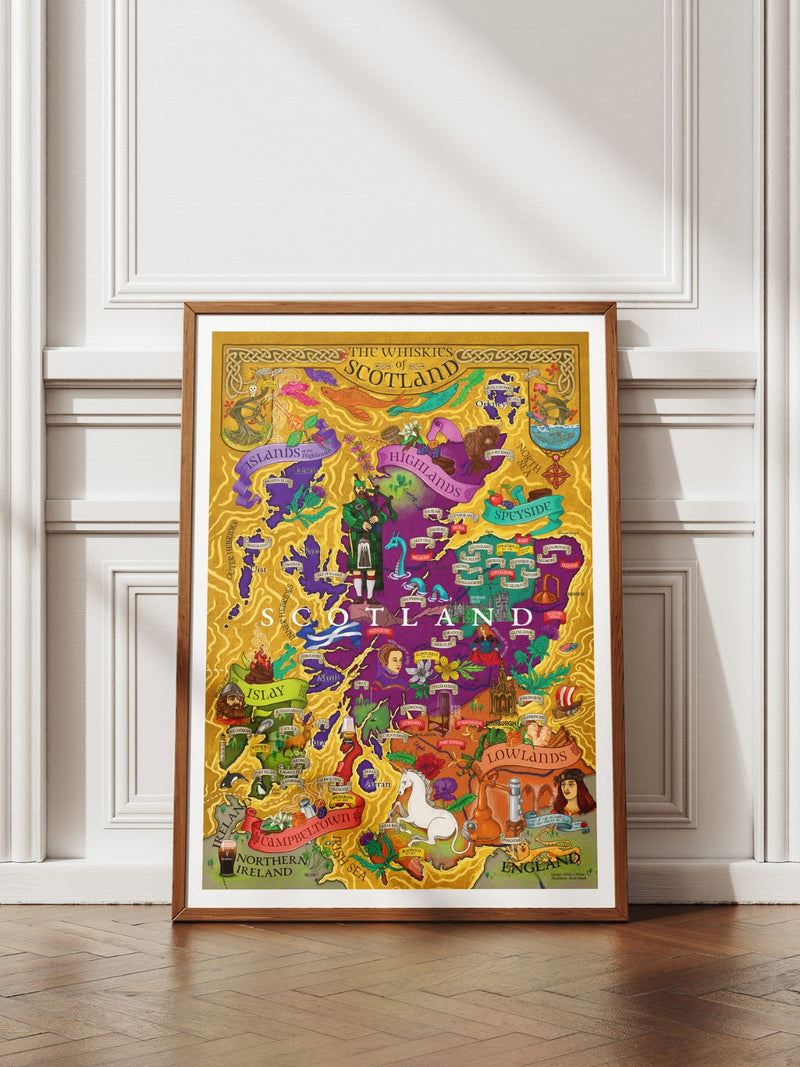 Scotland Whisky Poster