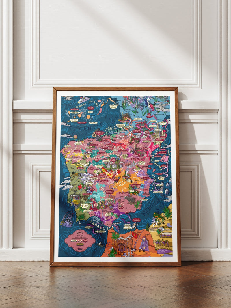 Spain Wine Poster