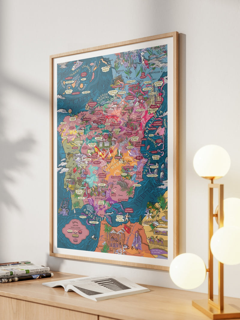 Spain Wine Poster