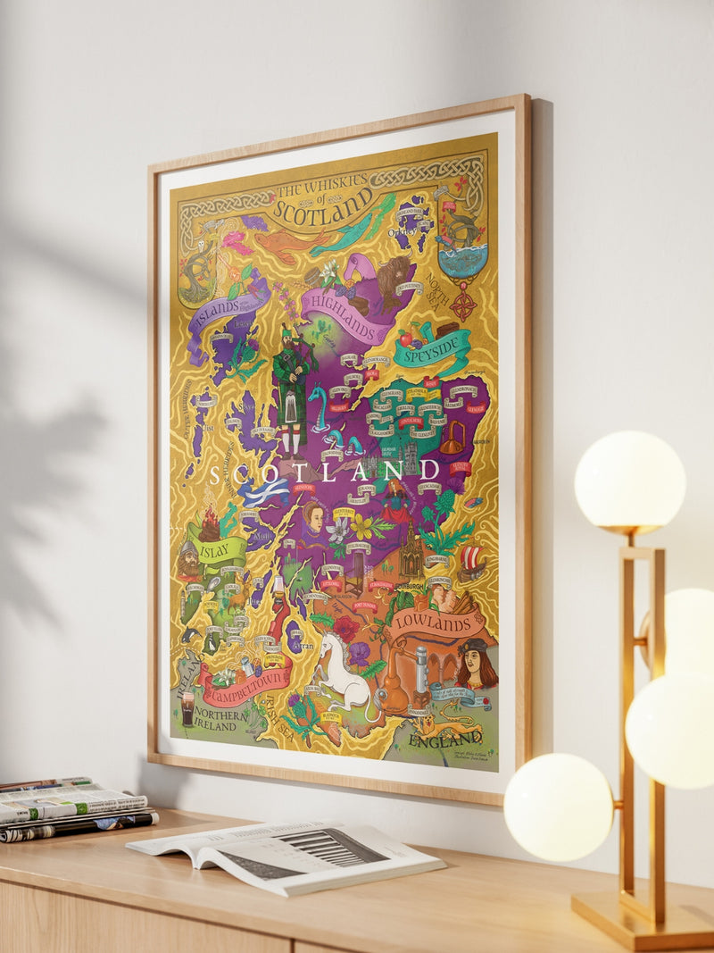 Scotland Whisky Poster