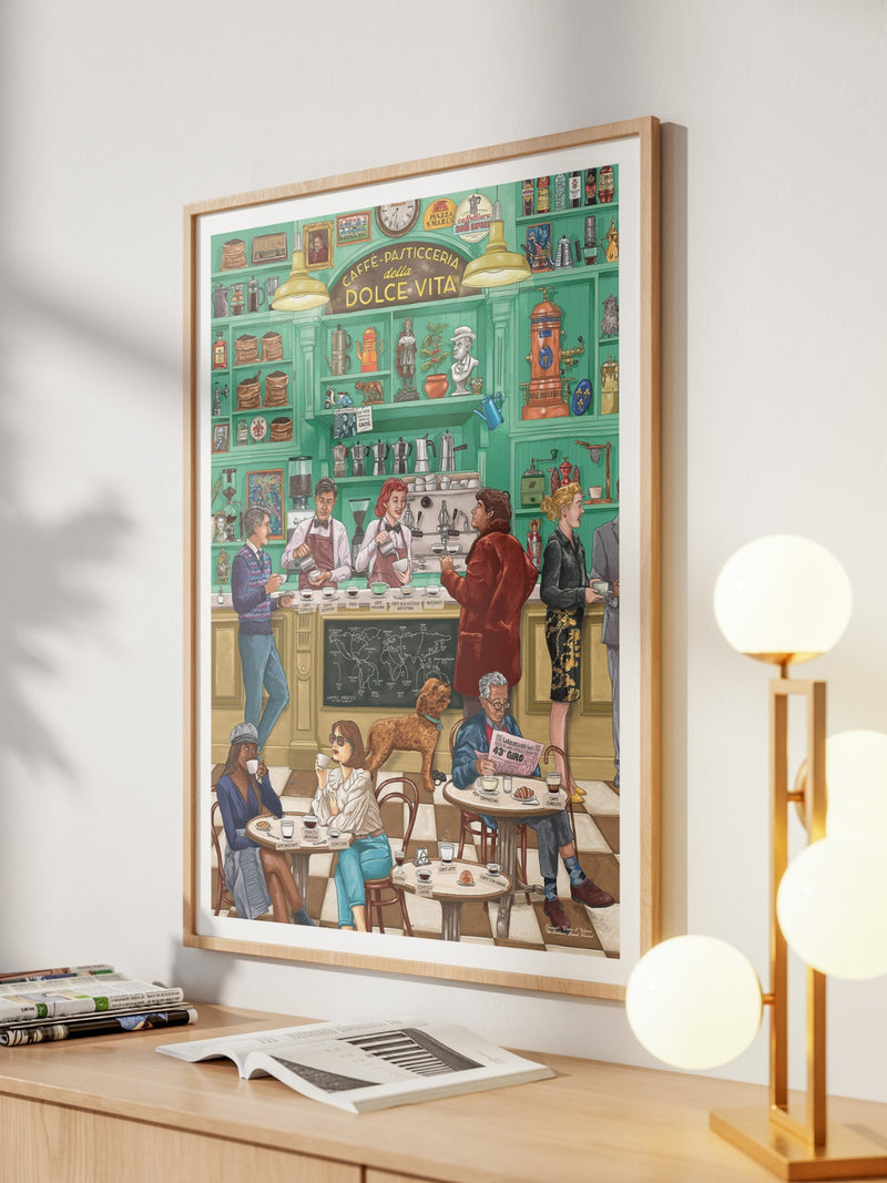 Italy Coffee Poster