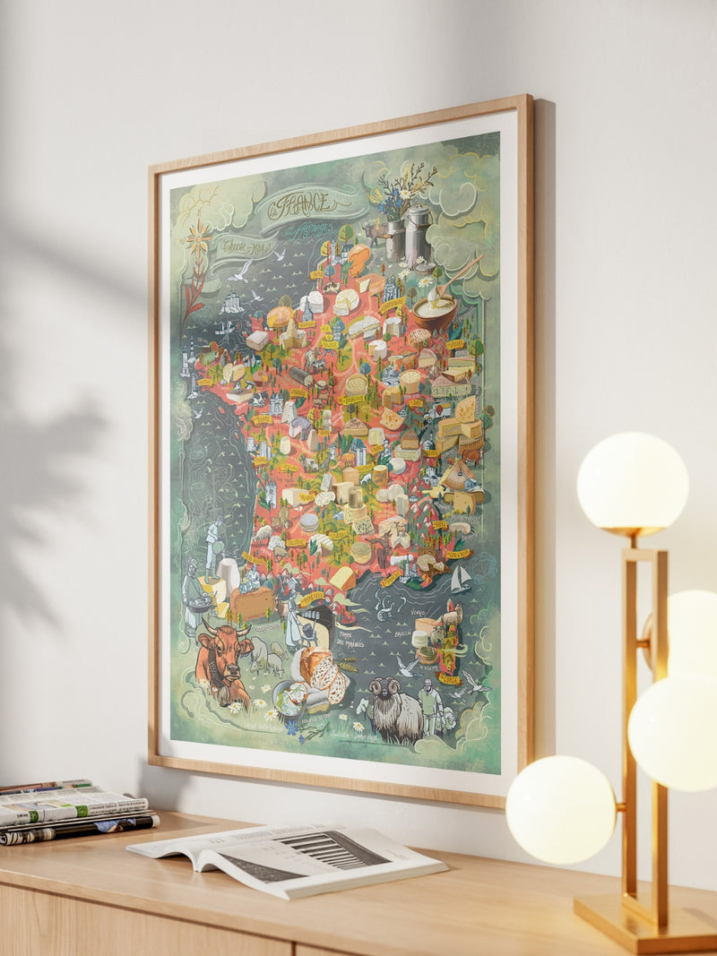 France Cheese Poster