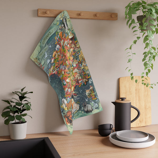Kitchen towel - France cheese