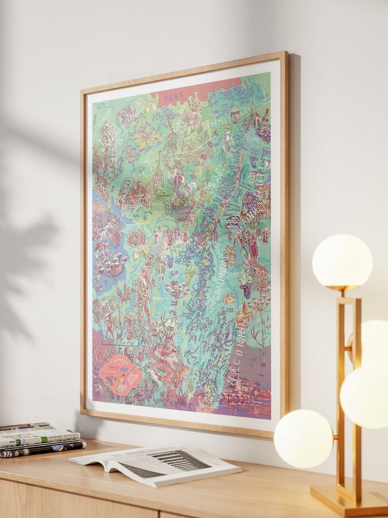 Bourgogne Wine Poster