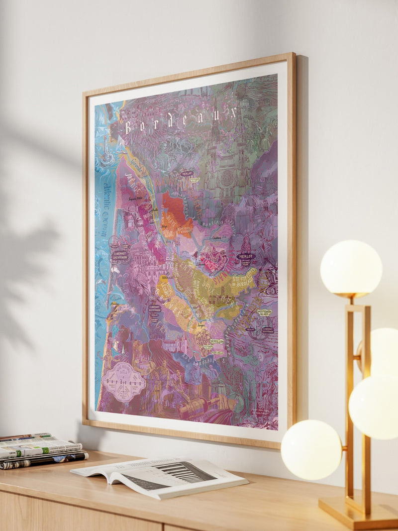 Bordeaux Wine Poster