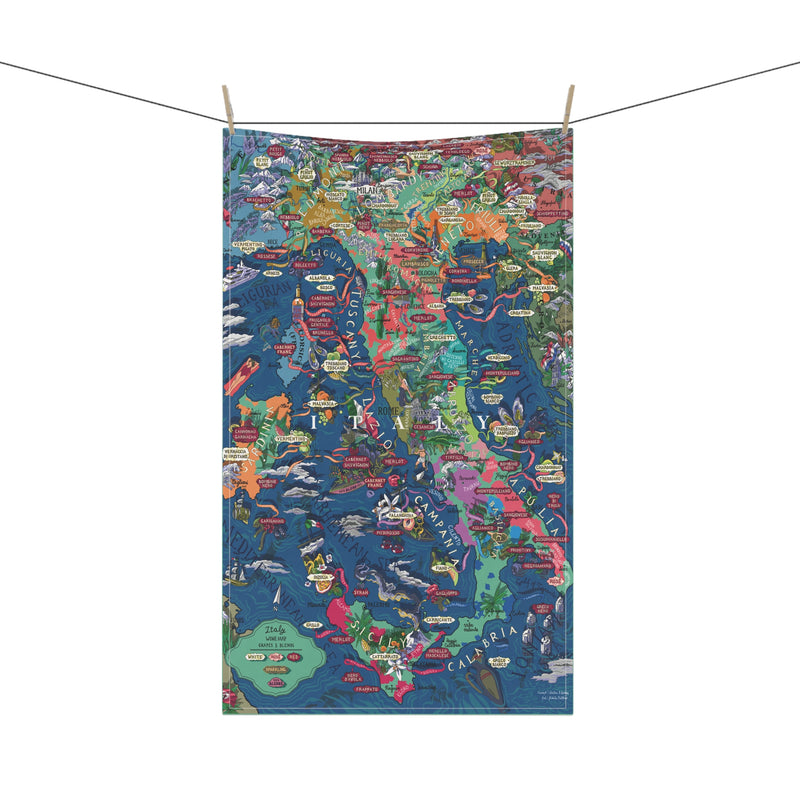 Kitchen towel - Italian wine