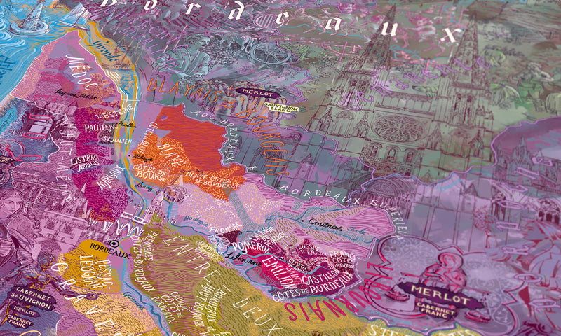 Bordeaux Wine Poster