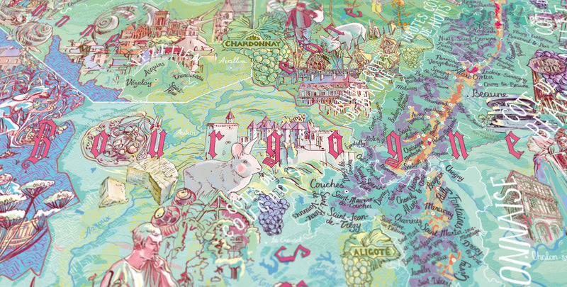 Bourgogne Wine Poster