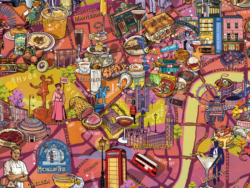 London Gourmet Poster