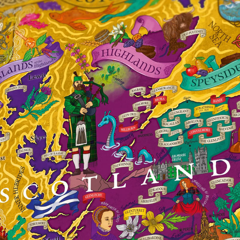 Scotland Whisky Poster